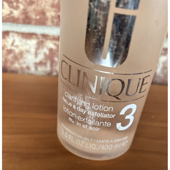 Clinique Clarifying Lotion 3 Combination Oily Skin 13.5oz 70% Full - Picture 2 of 6